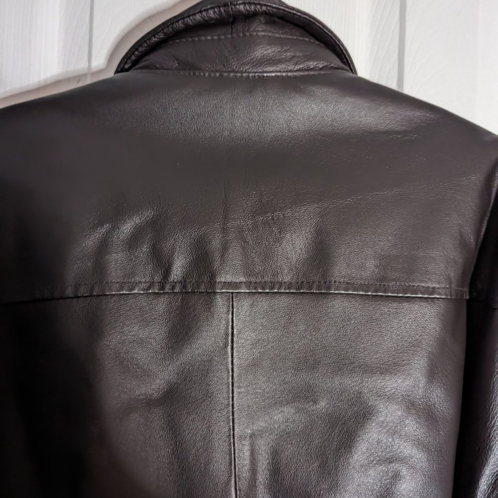 Air Force Landing Leather Men's XL Leather Bomber Jacket - Picture 16 of 16